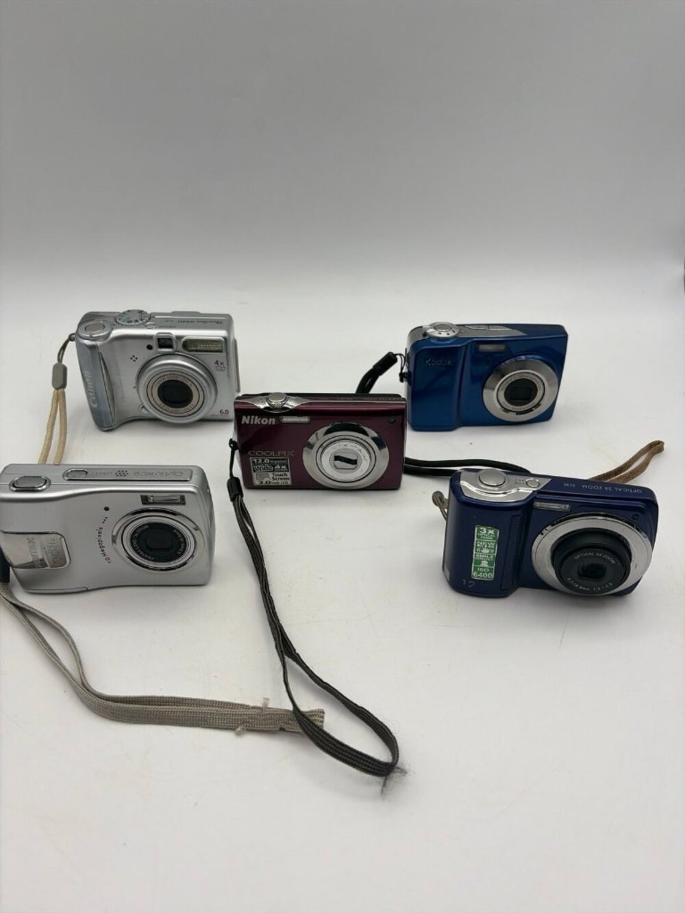 5 Digital Camera Lot For ***Parts or Repair **Non Working